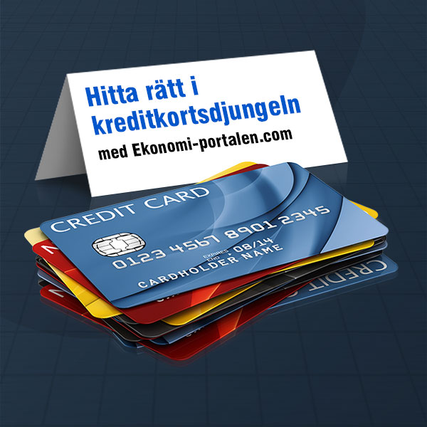 Jämför och hitta rätt kreditkort med vår hjälp